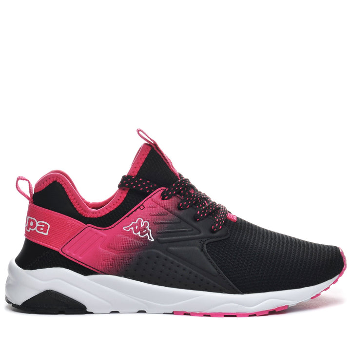 Sneakers Kid unisex LOGO SANPUERTO KID Low Cut BLACK-FUCHSIA Photo (jpg Rgb)			