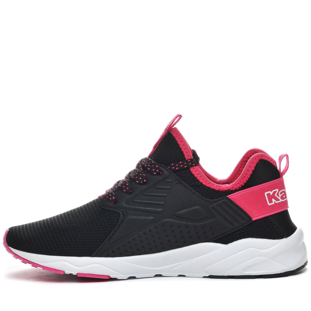 Sneakers Kid unisex LOGO SANPUERTO KID Low Cut BLACK-FUCHSIA Dressed Side (jpg Rgb)		