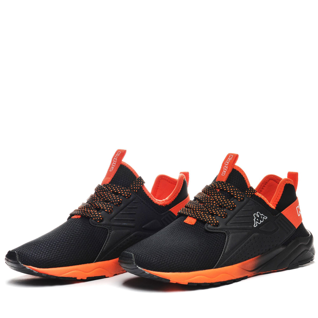 Sneakers Kid unisex LOGO SANPUERTO KID Low Cut BLACK-ORANGE Detail (jpg Rgb)			