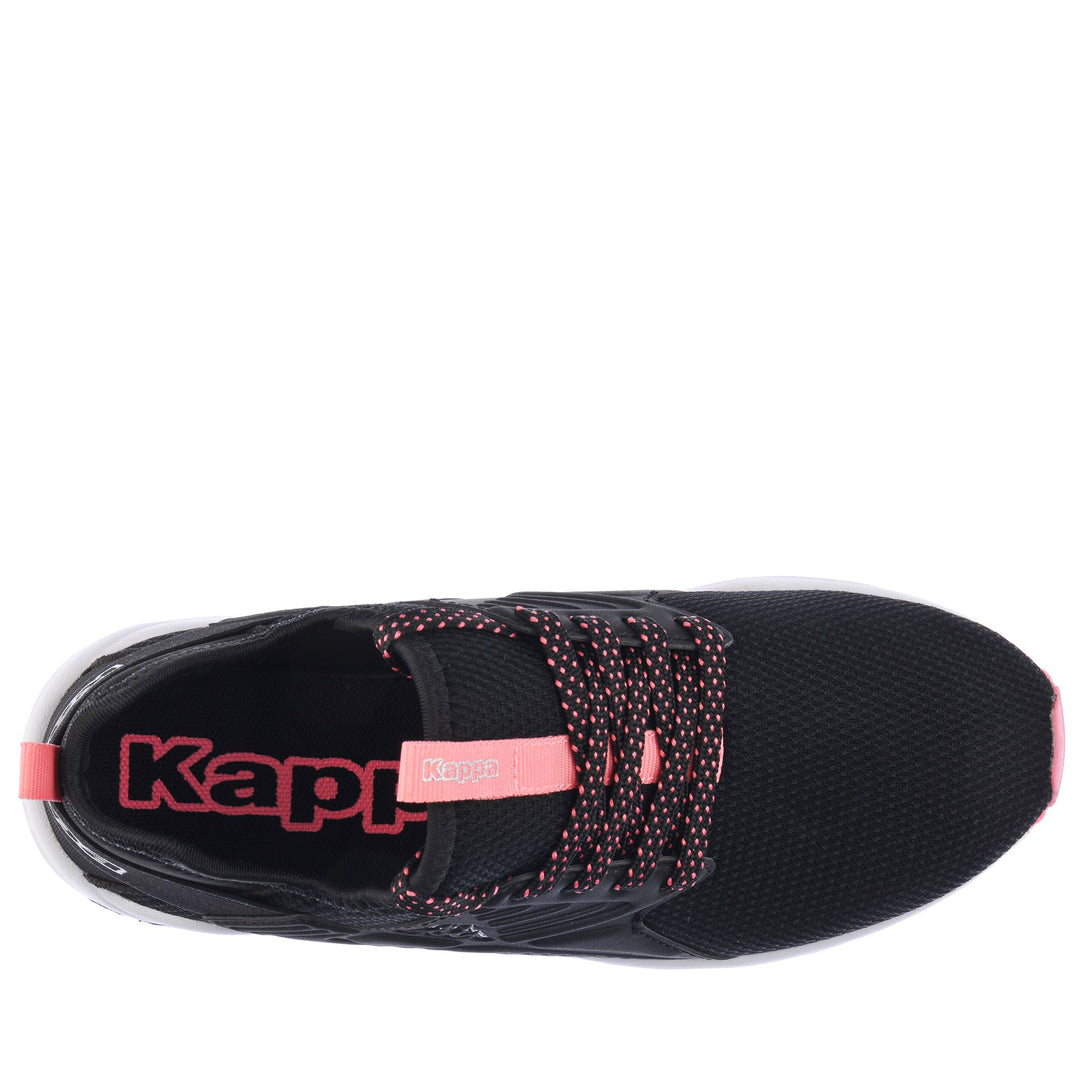 Sneakers Kid unisex LOGO SANPUERTO KID Low Cut BLACK-PINK Dressed Back (jpg Rgb)		