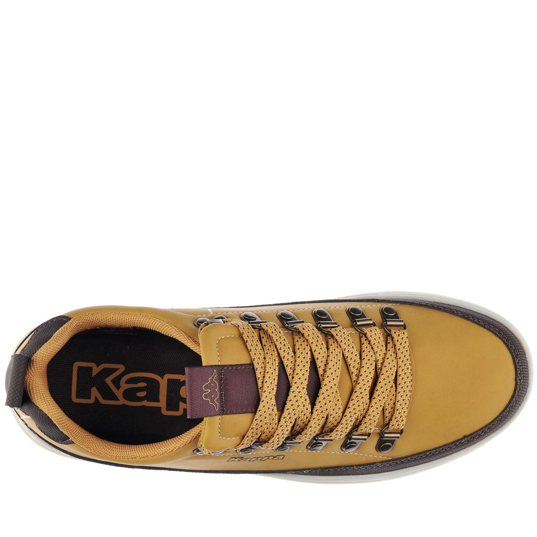 Sneakers Man LOGO LACEDELLI Low Cut YELLOW TAN - BROWN MORO Dressed Back (jpg Rgb)		