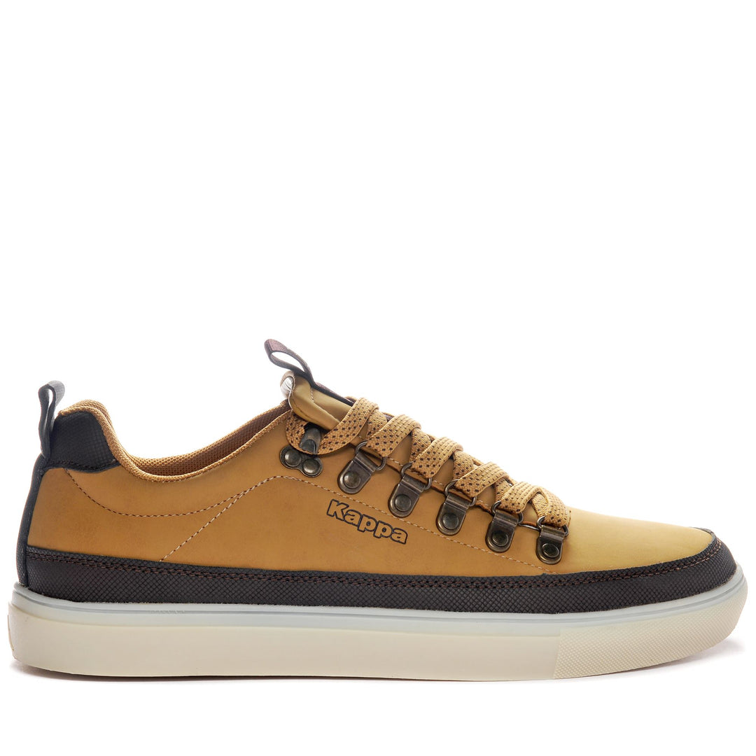 Sneakers Man LOGO LACEDELLI Low Cut YELLOW TAN - BROWN MORO Photo (jpg Rgb)			