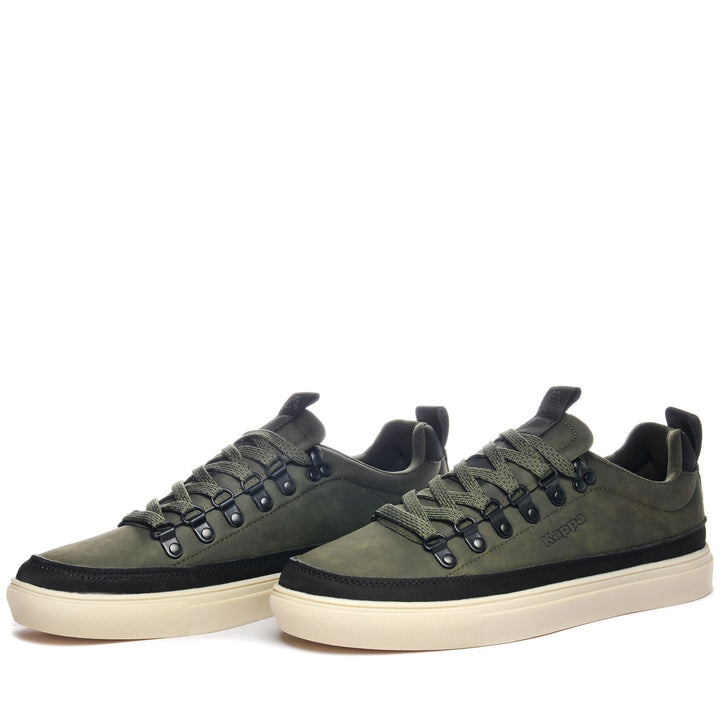 Sneakers Man LOGO LACEDELLI Low Cut GREEN RIFLE - BLACK Detail (jpg Rgb)			