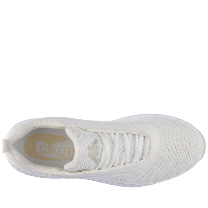 Sneakers Woman LOGO PANTAI Low Cut UNICO - BEIGE ECRU Dressed Back (jpg Rgb)		