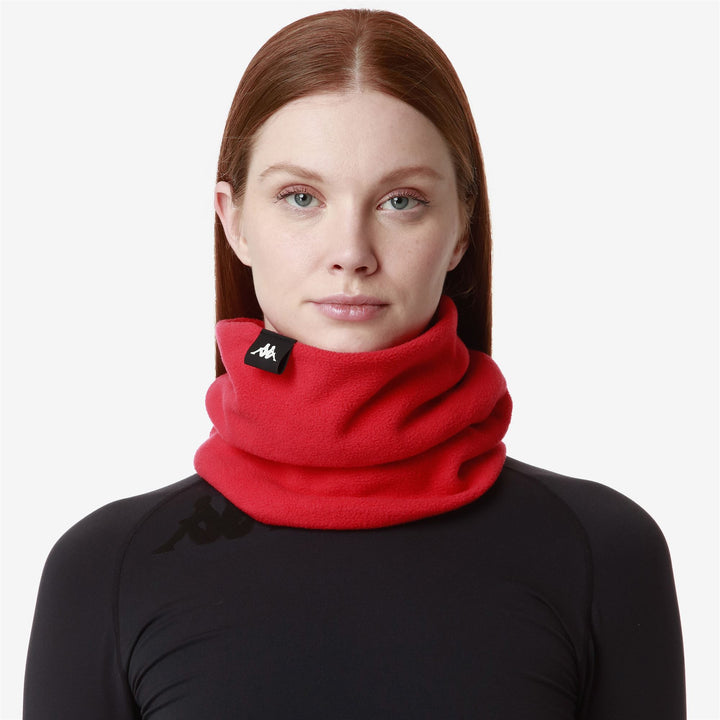 Scarves Unisex COLD B WARMNECK RED HIBISCUS Detail (jpg Rgb)			