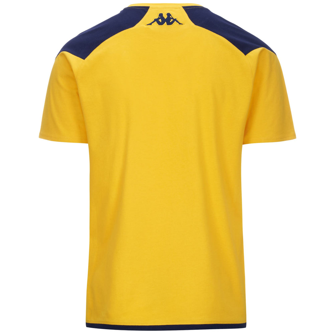 T-ShirtsTop Man AYBA 7 DEPORTIVO T-Shirt YELLOW-BLUE MARINE Dressed Side (jpg Rgb)		