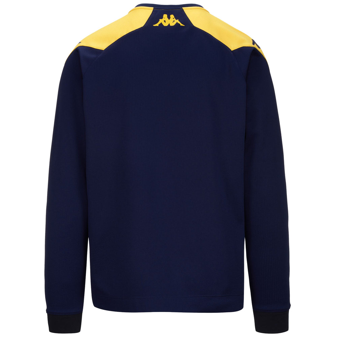 Fleece Man ALDREN PRO 7 DEPORTIVO Jumper BLUE MARINE-YELLOW Dressed Side (jpg Rgb)		