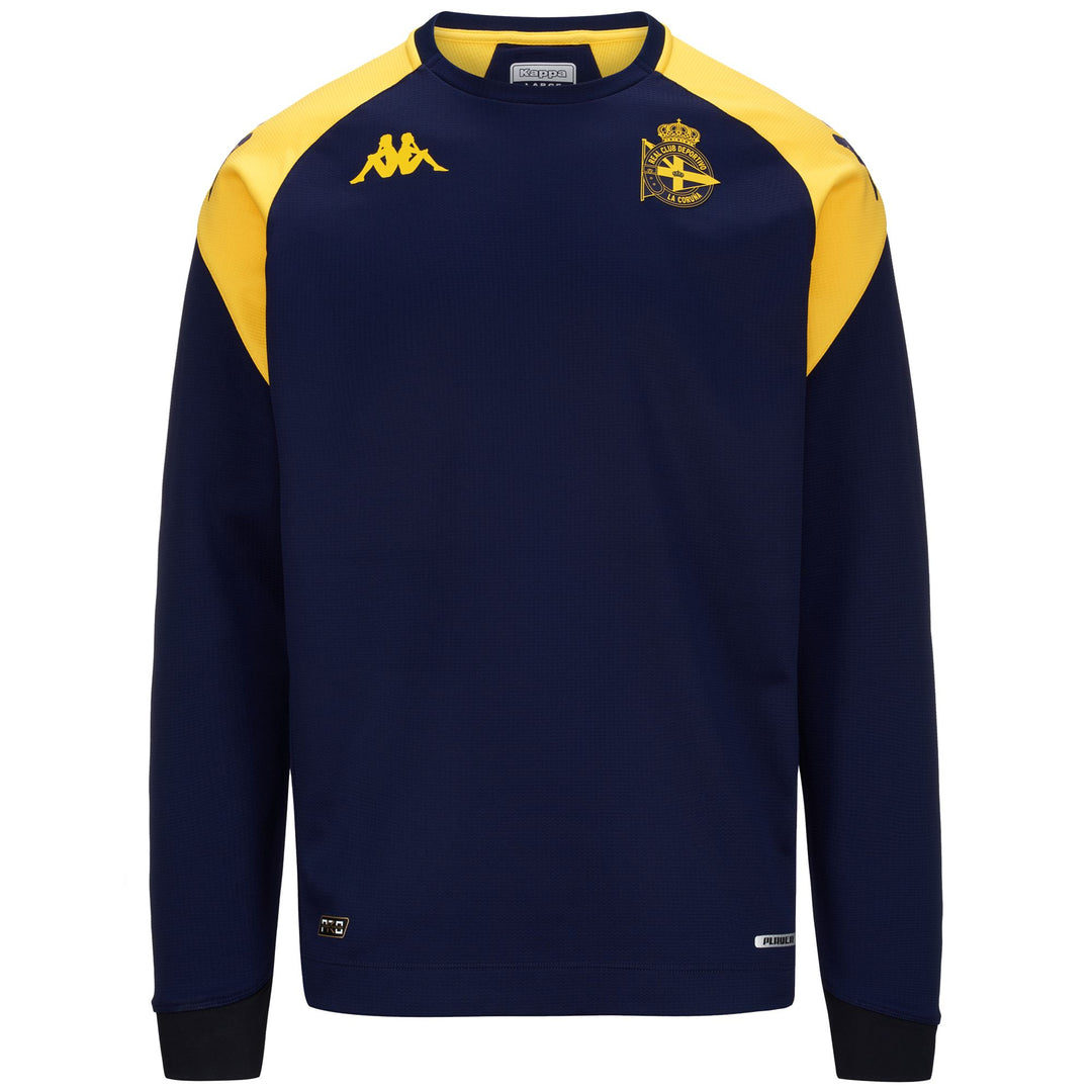 Fleece Man ALDREN PRO 7 DEPORTIVO Jumper BLUE MARINE-YELLOW Photo (jpg Rgb)			