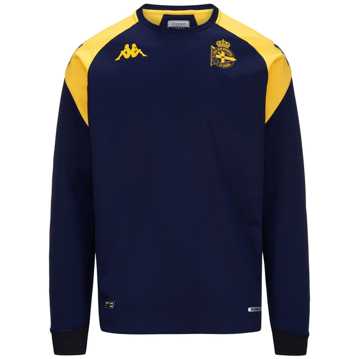 Fleece Man ALDREN PRO 7 DEPORTIVO Jumper BLUE MARINE-YELLOW Photo (jpg Rgb)			