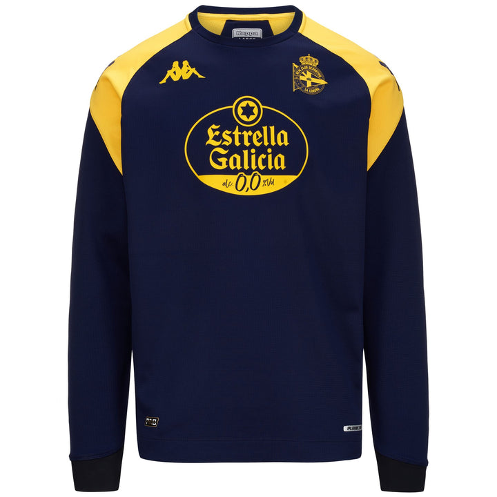 Fleece Man ALDREN PRO 7 DEPORTIVO Jumper BLUE MARINE-YELLOW Photo (jpg Rgb)			