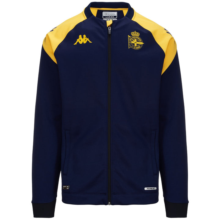 Fleece Man ARUN PRO 7 DEPORTIVO Jacket BLUE MARINE-YELLOW Photo (jpg Rgb)			