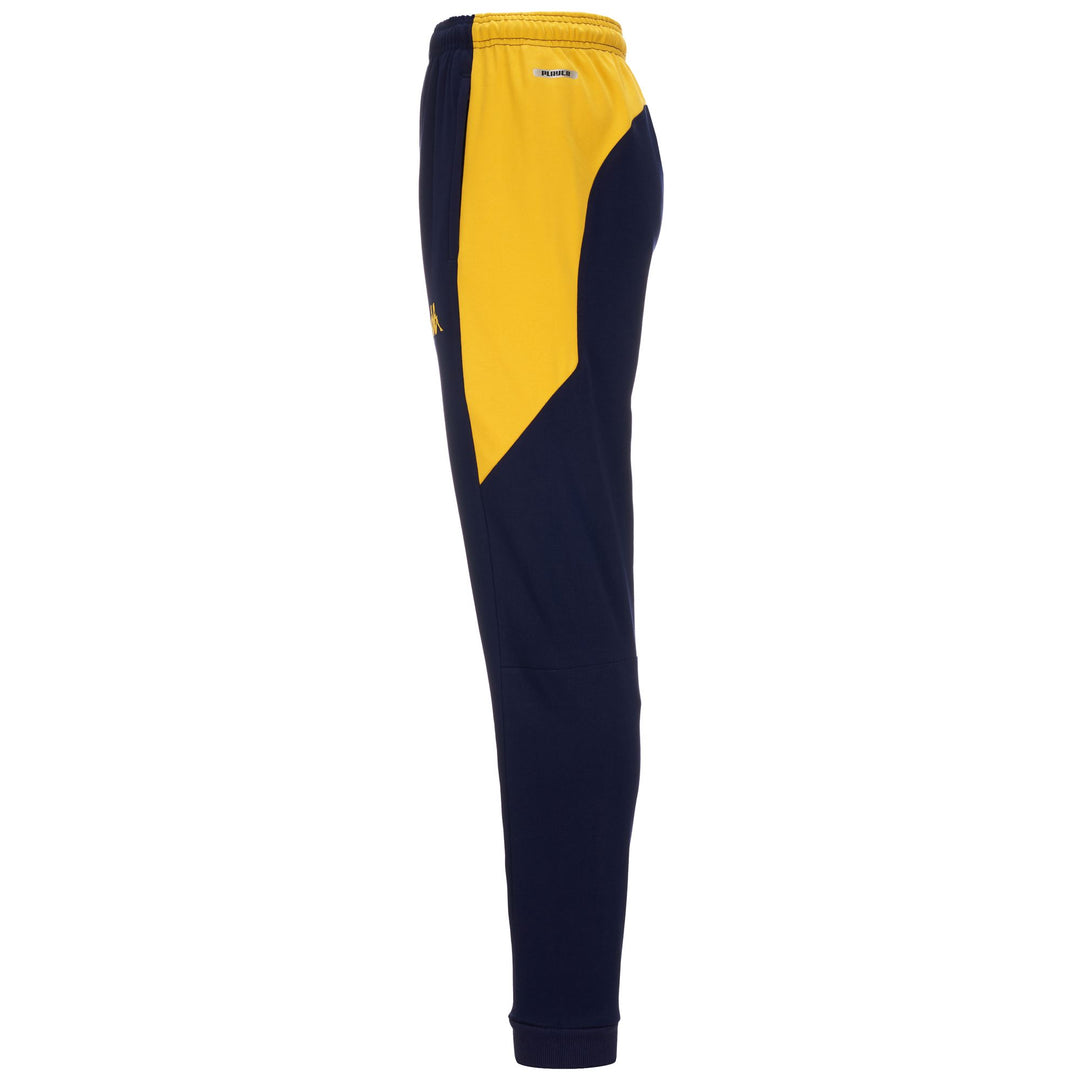 Pants Man ARUFINZIP 7 DEPORTIVO Sport Trousers BLUE MARINE-YELLOW Dressed Front (jpg Rgb)	