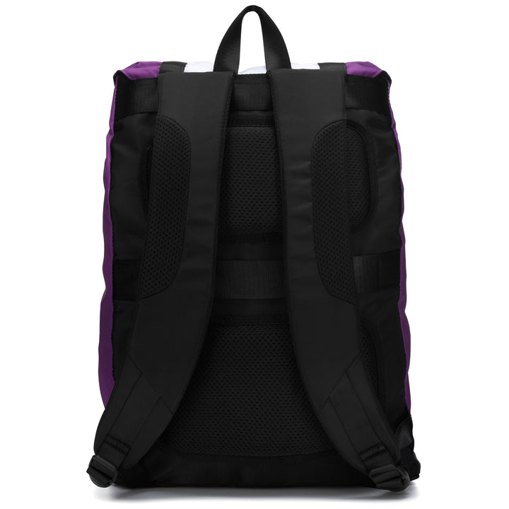 Bags Unisex APACK VALLADOLID Backpack BRIGHT VIOLET - WHITE Dressed Side (jpg Rgb)		