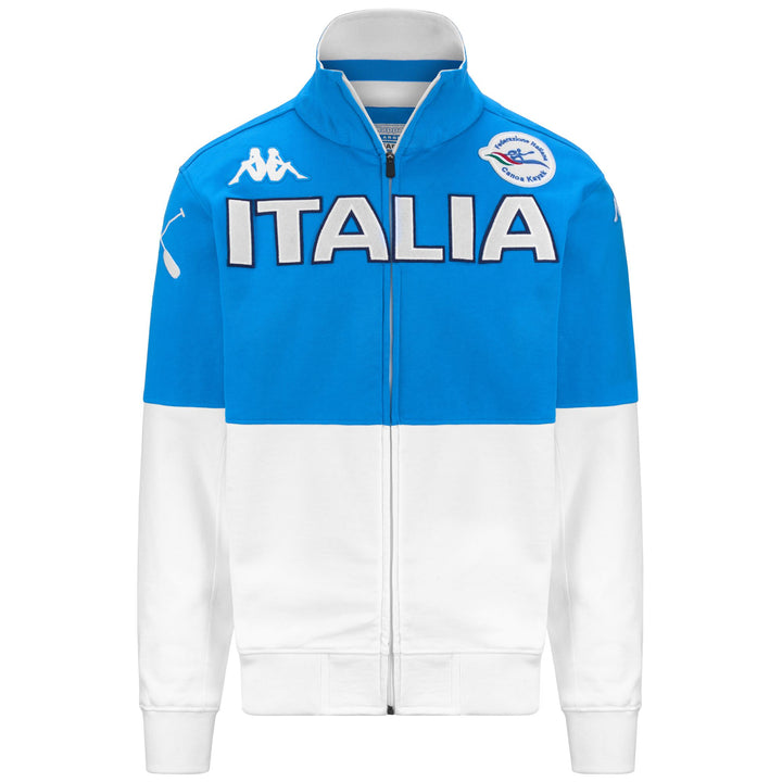 Fleece Man JKT ITALIA FICK Jacket AZURE-WHITE Photo (jpg Rgb)			