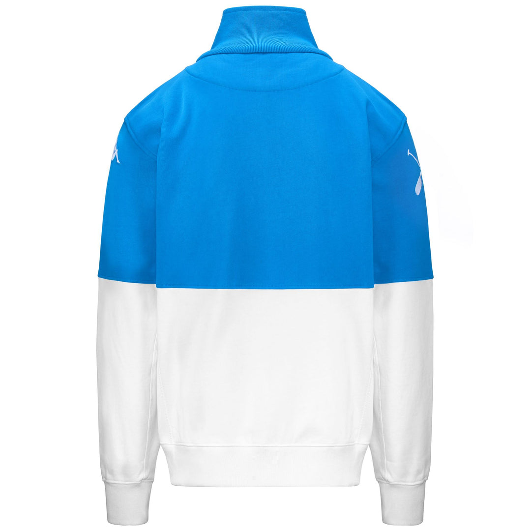 Fleece Man JKT ITALIA FICK Jacket AZURE-WHITE Dressed Side (jpg Rgb)		