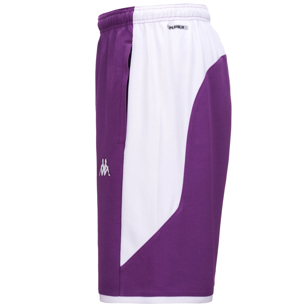 Shorts Man ALOZIP 7 VALLADOLID Sport Shorts BRIGHT VIOLET - WHITE Dressed Front (jpg Rgb)	