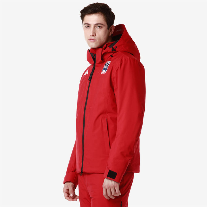 Jackets Man 8CENTO 806 US Mid RED RACING Dressed Front Double		