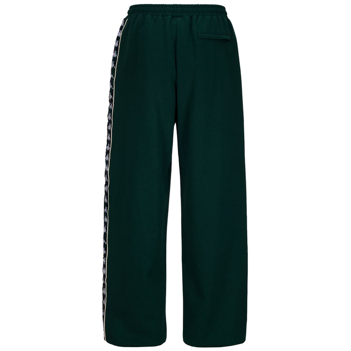 Pants Man 222 BANDA PAPILOGT Sport Trousers GRAPHIKTAPE GREEN DK- BLACK LOCHNESS- WHITE MILK Dressed Side (jpg Rgb)		