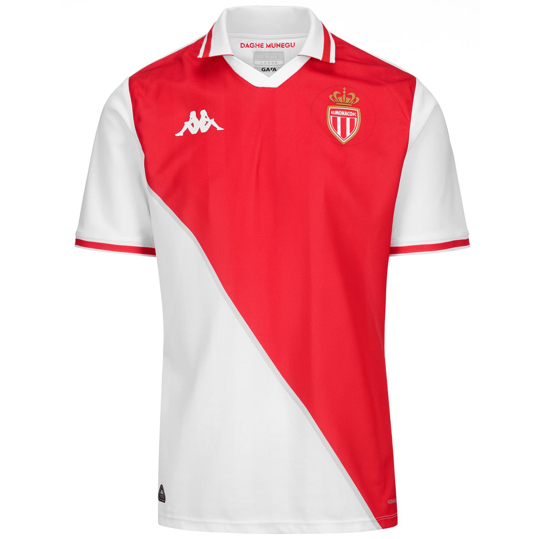 Active Jerseys Man KOMBAT 2025 MONACO Shirt WHITE-RED Photo (jpg Rgb)			