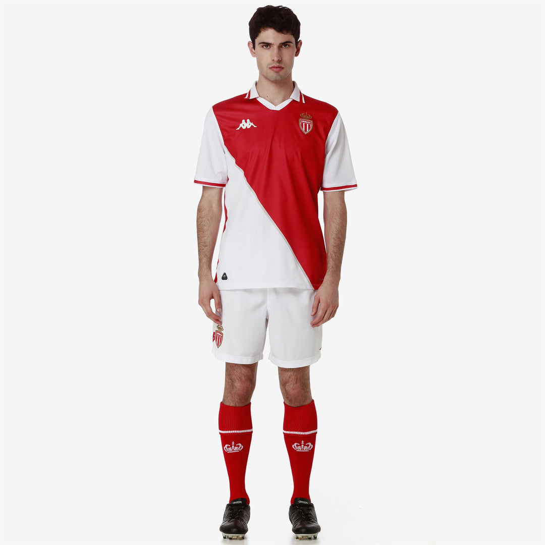 Active Jerseys Man KOMBAT 2025 MONACO Shirt WHITE-RED Dressed Back (jpg Rgb)		