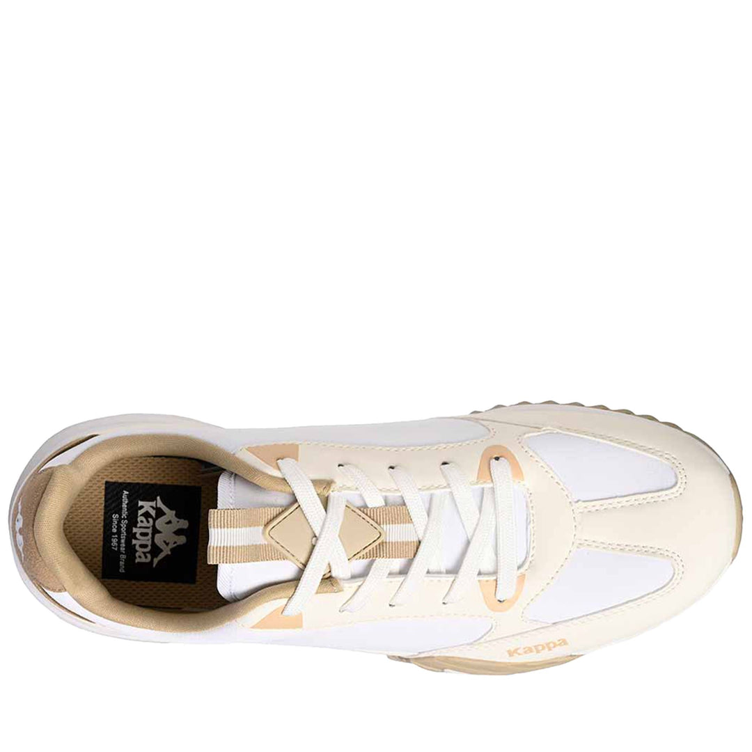 Sneakers Unisex AUTHENTIC ARKLOW 1 Low Cut WHITE - BEIGE Dressed Back (jpg Rgb)		