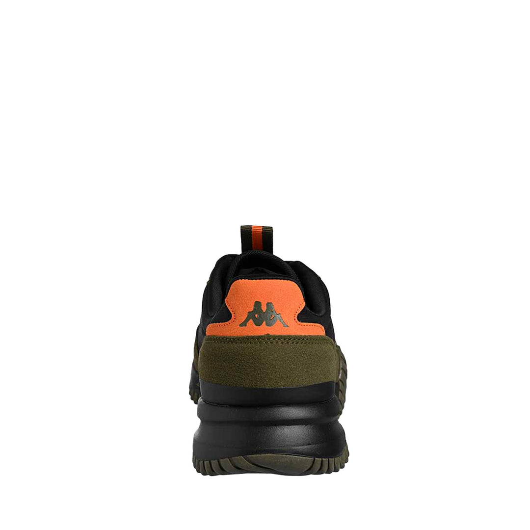 Sneakers Unisex AUTHENTIC ARKLOW 1 Low Cut BLACK - GREEN RIFLE - ORANGE Dressed Front (jpg Rgb)	