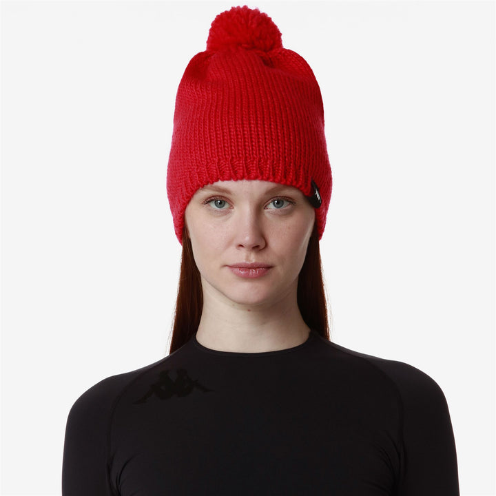 Headwear Unisex FLOCK Hat RED HIBISCUS Detail (jpg Rgb)			