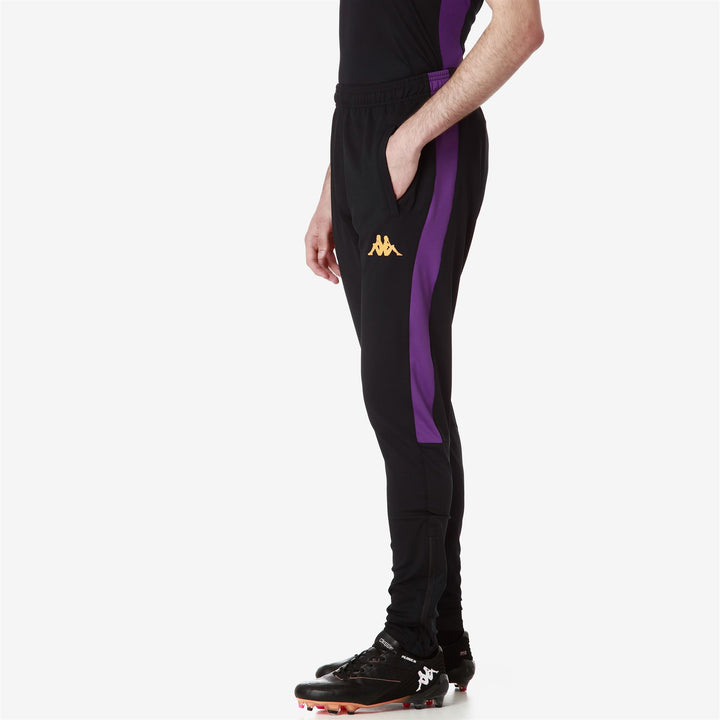 Pants Man ABUNSZIP PRO 8 FIORENTINA Sport Trousers BLACK-VIOLET INDIGO Dressed Front Double		