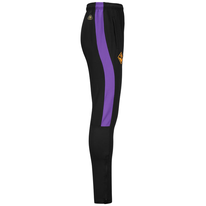 Pants Man ABUNSZIP PRO 8 FIORENTINA Sport Trousers BLACK-VIOLET INDIGO Dressed Front (jpg Rgb)	