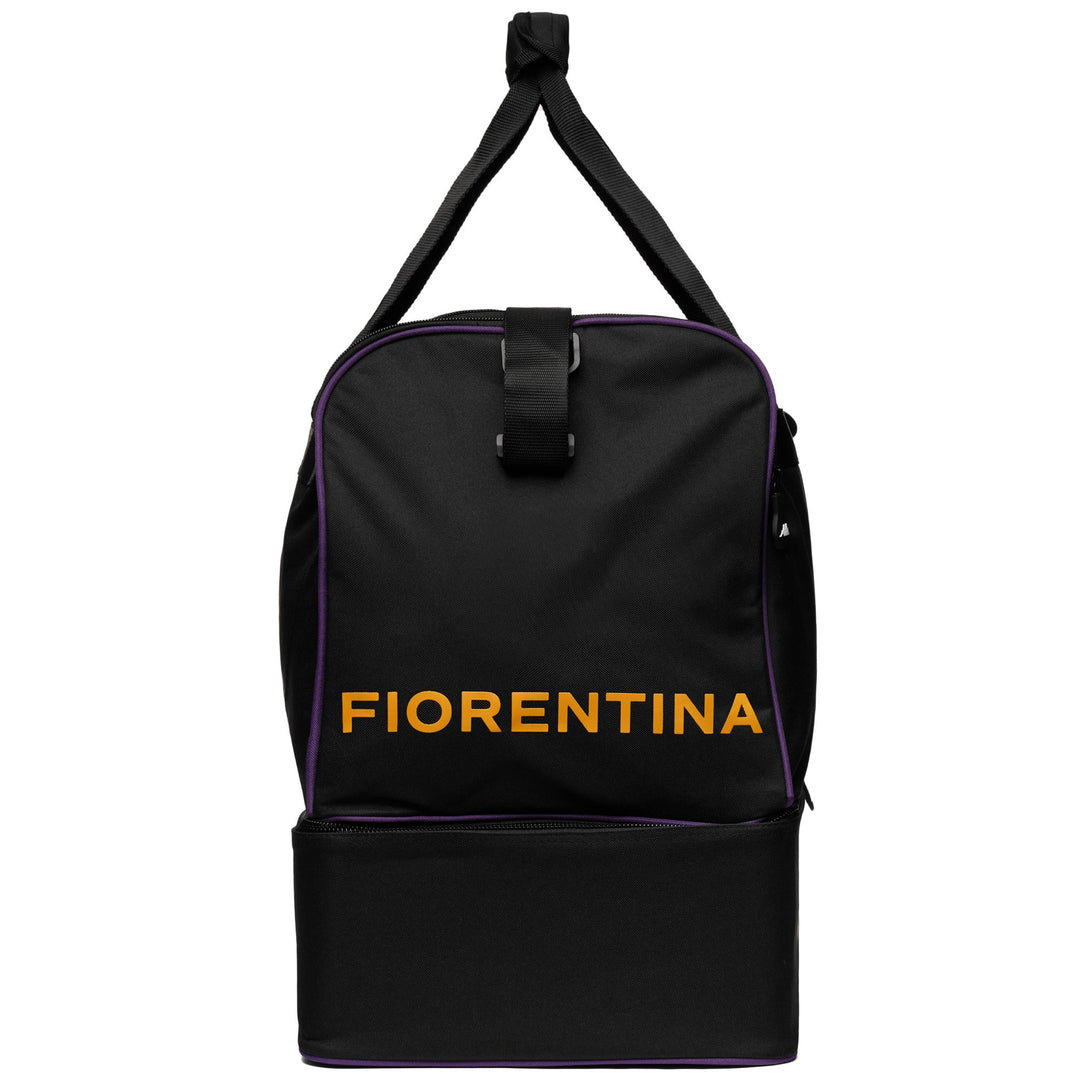 Bags Unisex ASPORT 5 FIORENTINA Hard Base Duffle BLACK-VIOLET INDIGO Dressed Front (jpg Rgb)	