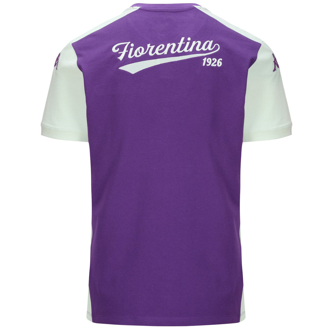 Polo Shirts Man ANGATA 8 FIORENTINA Polo VIOLET INDIGO-GREEN WATER Dressed Side (jpg Rgb)		