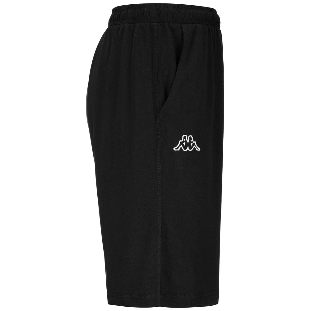 Shorts Man LOGO ARIOSTO RY Sport Shorts BLACK Dressed Front (jpg Rgb)	