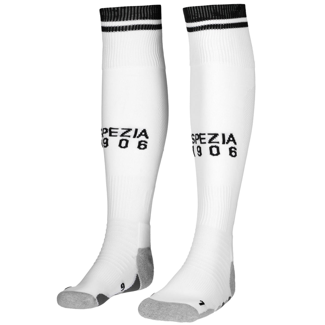 Socks Man KOMBAT SPARK PRO SPEZIA 1PACK Knee High Sock WHITE-BLACK Photo (jpg Rgb)			