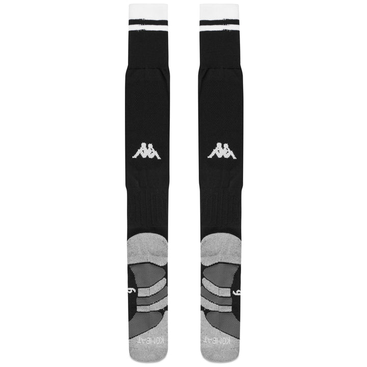 Socks Man KOMBAT SPARK PRO SPEZIA 1PACK Knee High Sock BLACK-WHITE Dressed Side (jpg Rgb)		