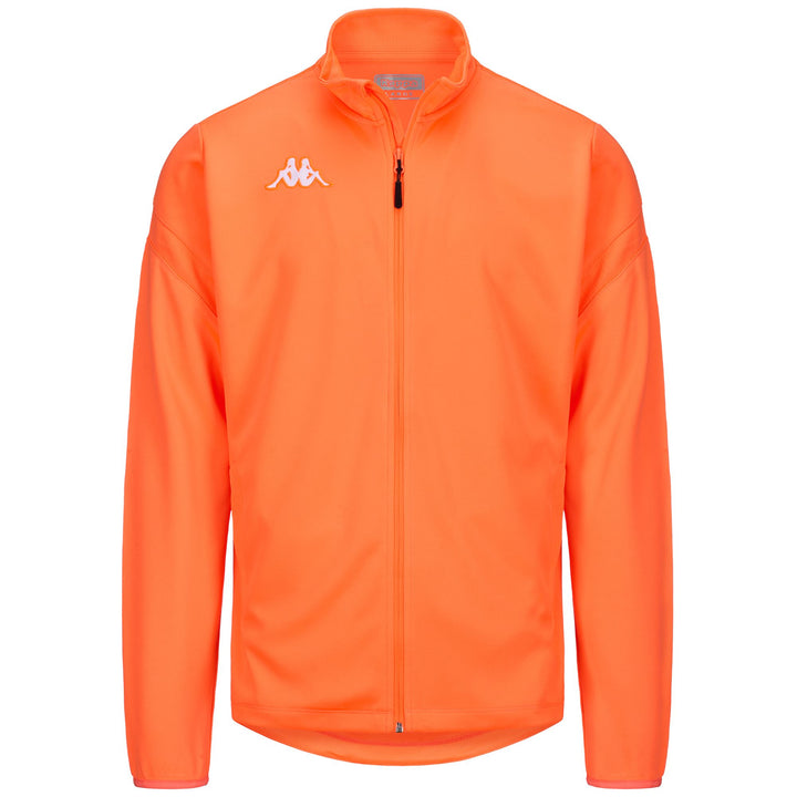 Fleece Man KAPPA4FOOTBALL DOLVIO Jacket ORANGE FLAME Photo (jpg Rgb)			