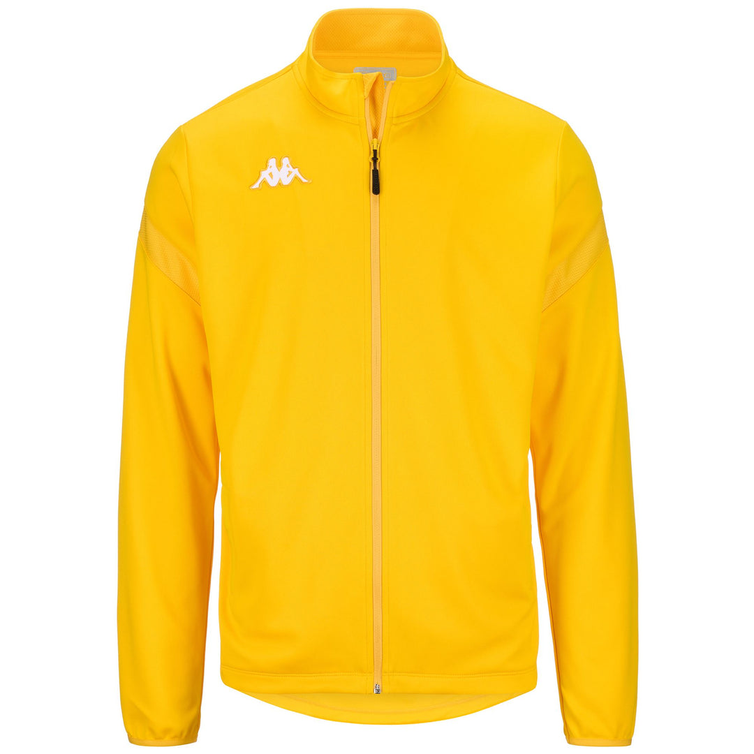 Fleece Man KAPPA4FOOTBALL DOLVIO Jacket YELLOW CHROME Photo (jpg Rgb)			