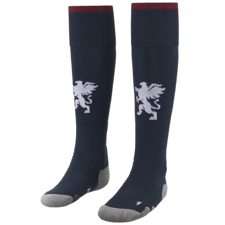 Socks Man KOMBAT SPARK PRO 1PACK GENOA Knee High Sock BLUE DK-RED DK DAHLIA Photo (jpg Rgb)			