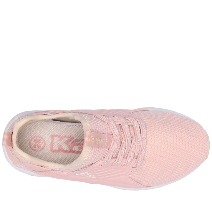 Sneakers Kid unisex LOGO SANPUERTO EL KID Low Cut PINK LT-WHITE-BEIGE LT Dressed Back (jpg Rgb)		