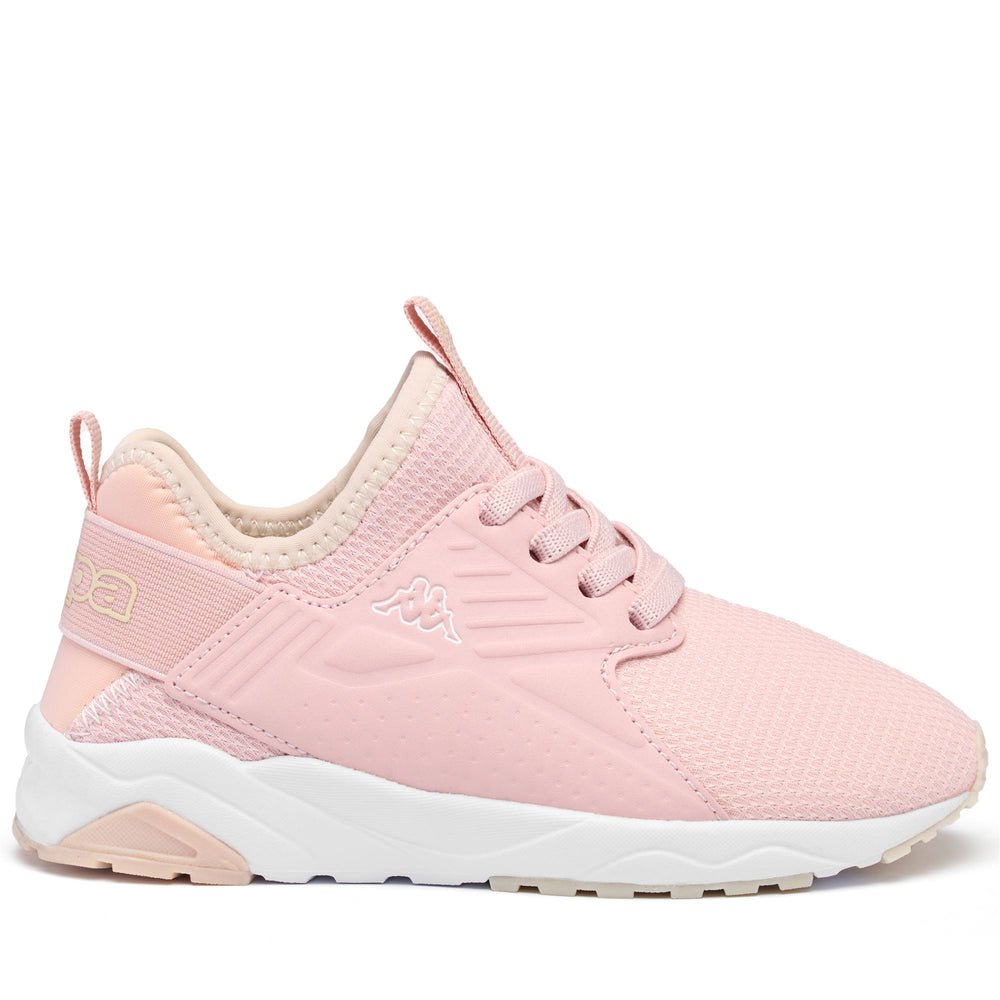 Sneakers Kid unisex LOGO SANPUERTO EL KID Low Cut PINK LT-WHITE-BEIGE LT Photo (jpg Rgb)			