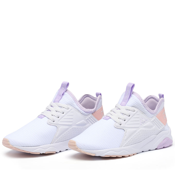 Sneakers Kid unisex LOGO SANPUERTO EL KID Low Cut WHITE-VIOLET LT-PINK LT Detail (jpg Rgb)			