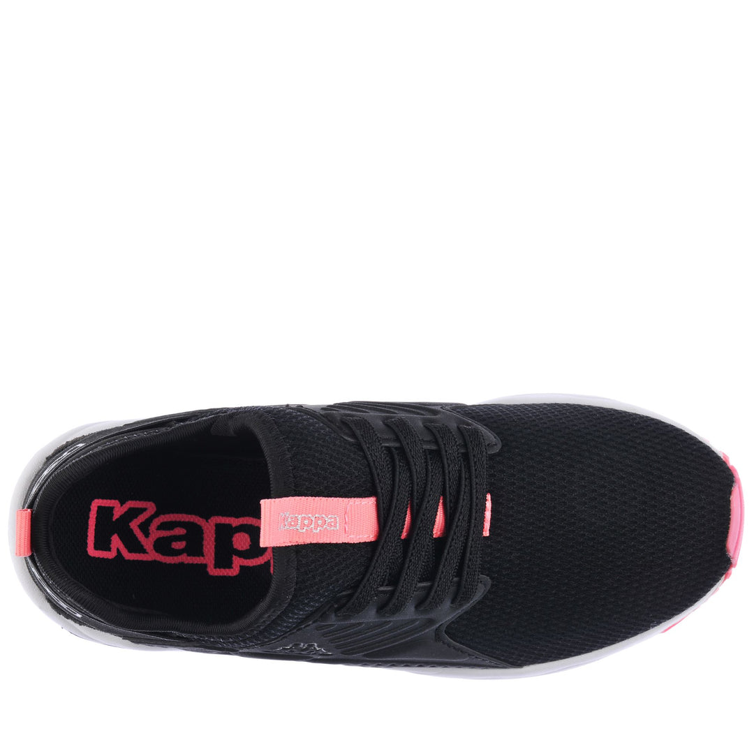 Sneakers Kid unisex LOGO SANPUERTO EL KID Low Cut BLACK-PINK Dressed Back (jpg Rgb)		