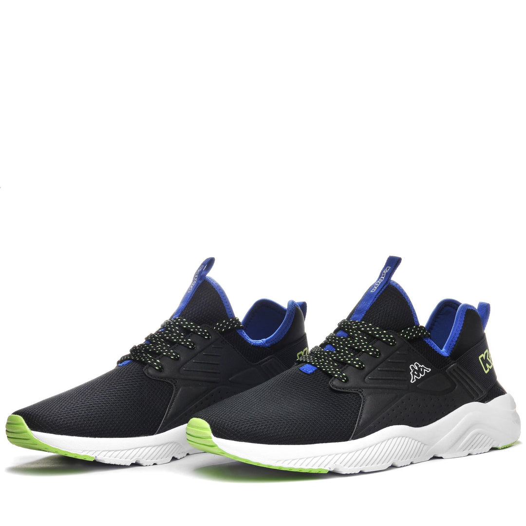 Sneakers Unisex SANPUERTO Low Cut BLACK-GREEN-BLUE Detail (jpg Rgb)			