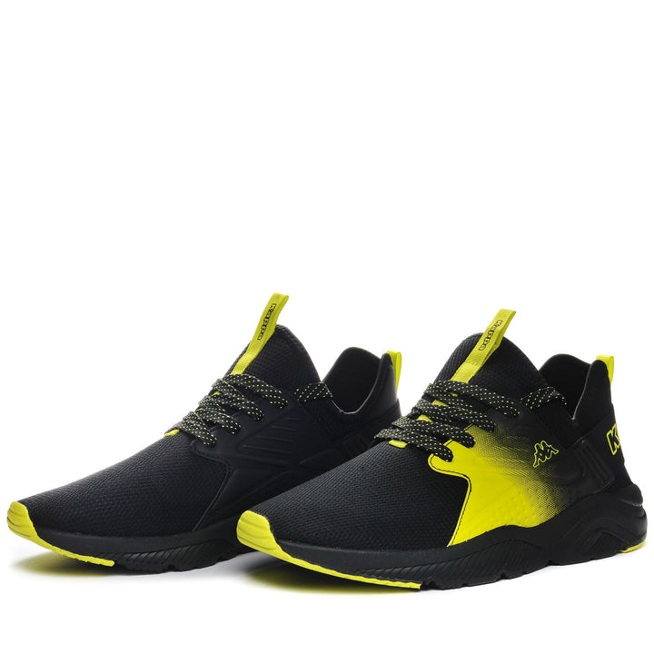 Sneakers Unisex SANPUERTO Low Cut BLACK-GREEN LIME Detail (jpg Rgb)			