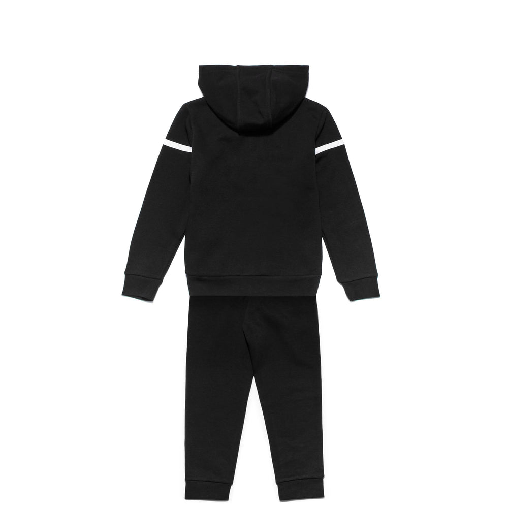 Sport Suits Boy LOGO BARTY KID TRACKSUIT BLACK Dressed Front (jpg Rgb)	
