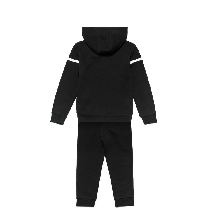 Sport Suits Boy LOGO BARTY KID TRACKSUIT BLACK Dressed Front (jpg Rgb)	