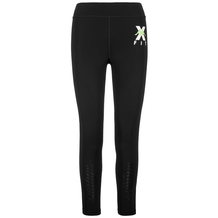 Pants Woman KOMBAT WKT EQUILA Sport Trousers BLACK - GREEN PARADISE Photo (jpg Rgb)			