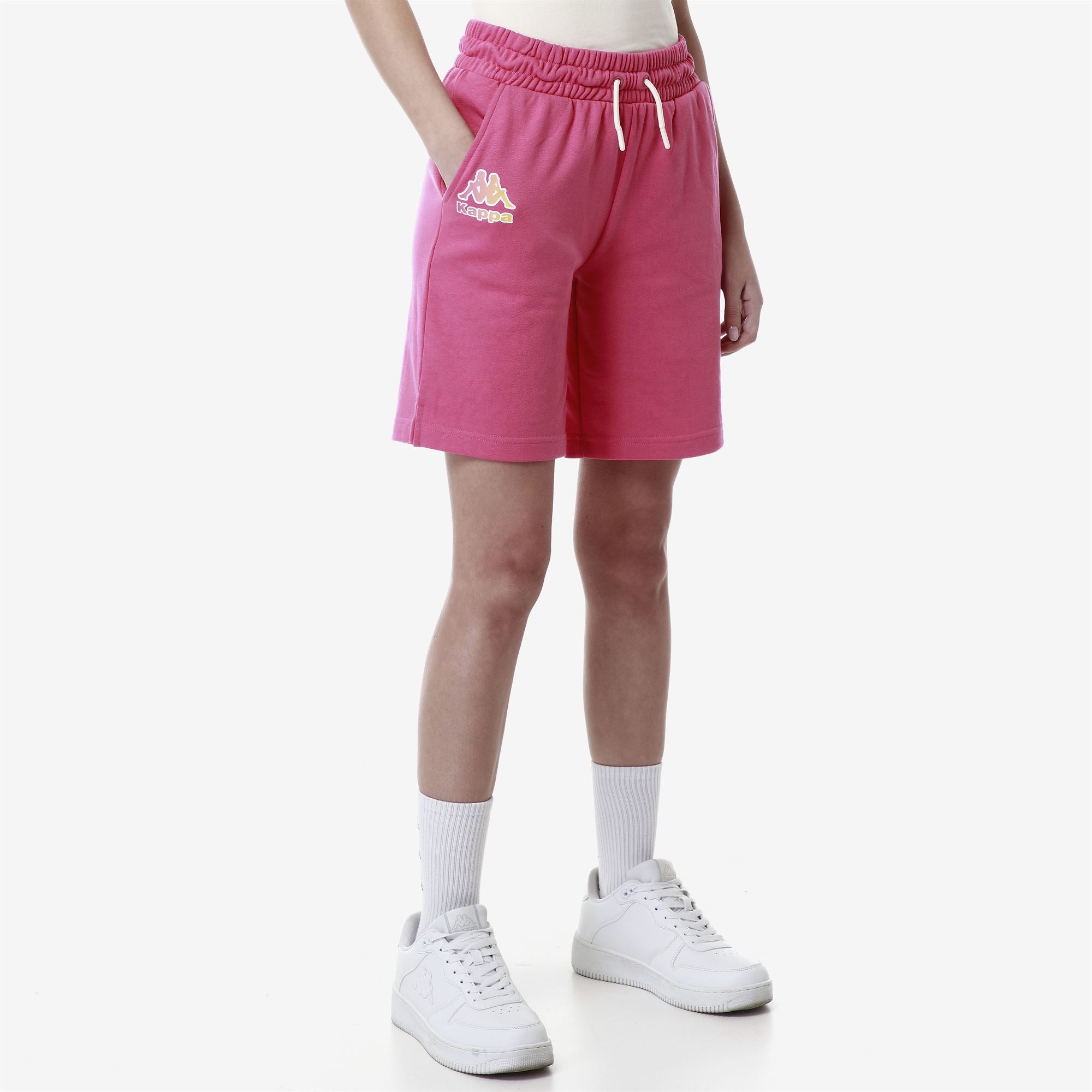 LOGO FAYUTA Shorts Sport Shorts Woman PINK FANDANGO