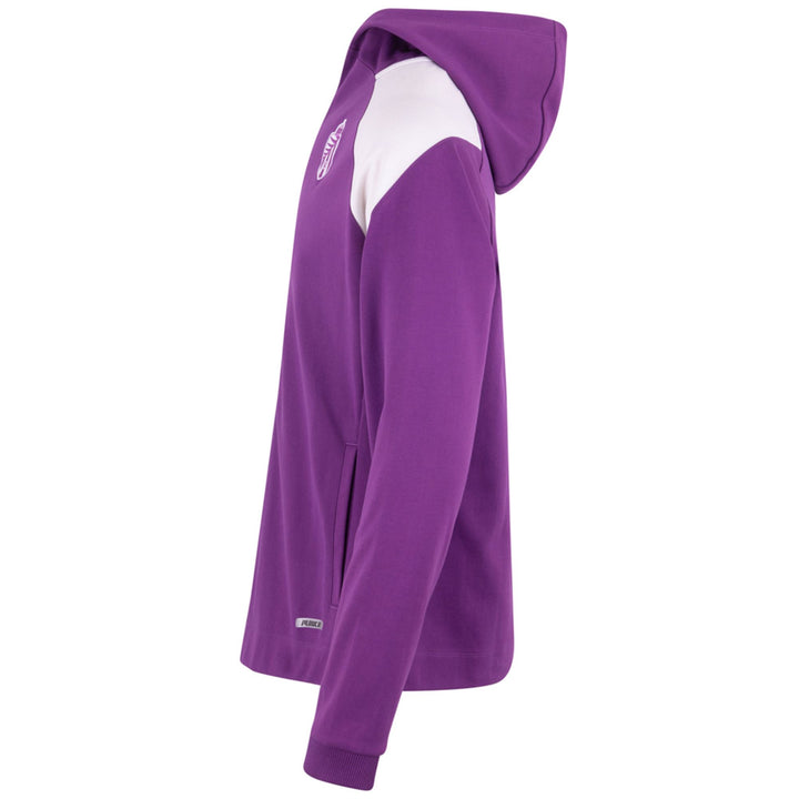 Fleece Man ARUFEOD 7 VALLADOLID Jacket BRIGHT VIOLET - WHITE Dressed Back (jpg Rgb)		