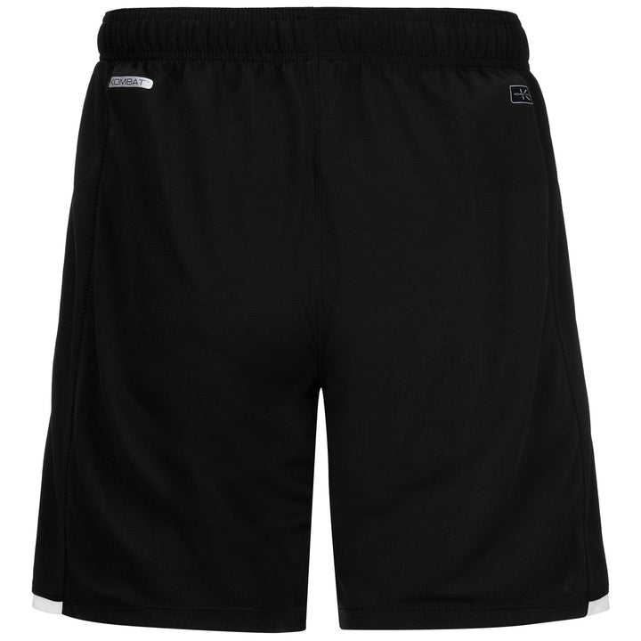 Shorts Man KOMBAT RYDER VALLADOLID Sport Shorts BLACK - WHITE Dressed Side (jpg Rgb)		