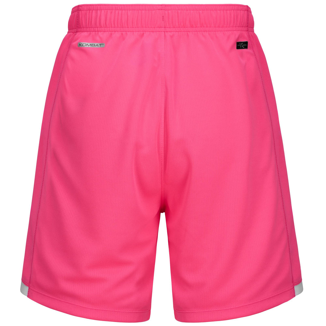 Shorts Man KOMBAT RYDER VALLADOLID Sport Shorts NEON FUCHSIA - WHITE Dressed Side (jpg Rgb)		